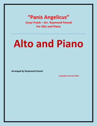 Panis Angelicus - Alto (voice) and Piano