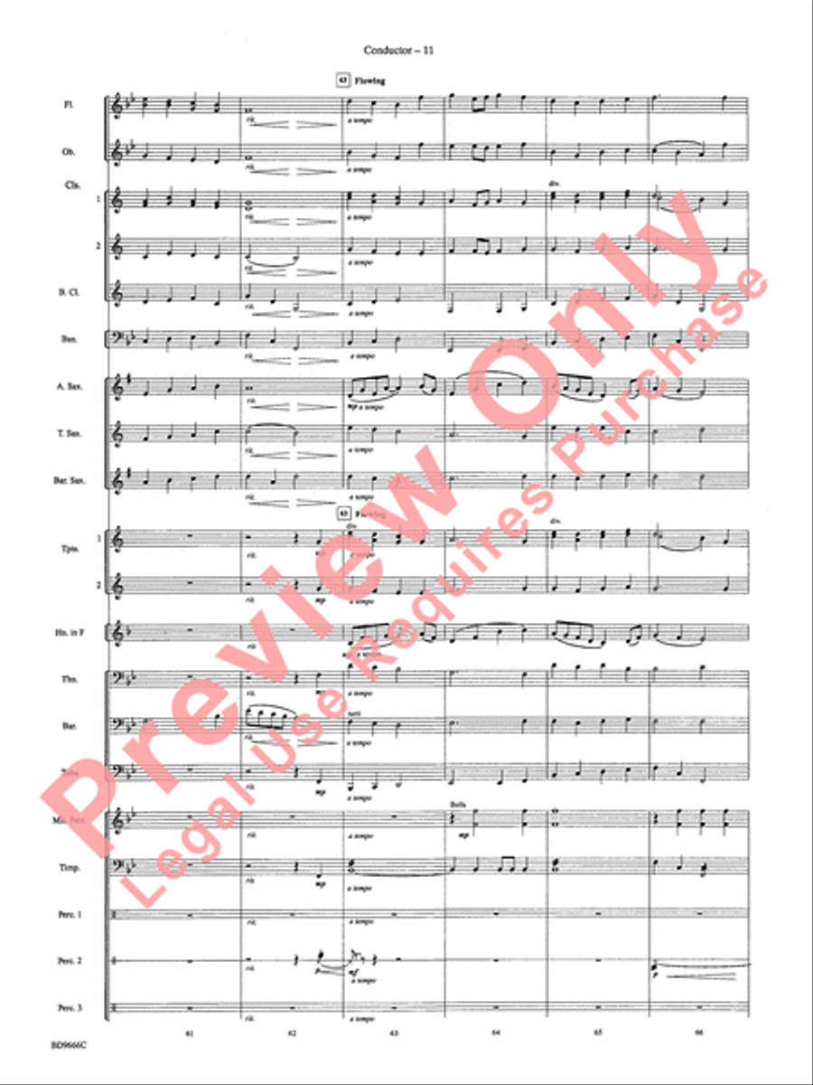 Hymnsong Variants Concert Band scores gallery preview page 14