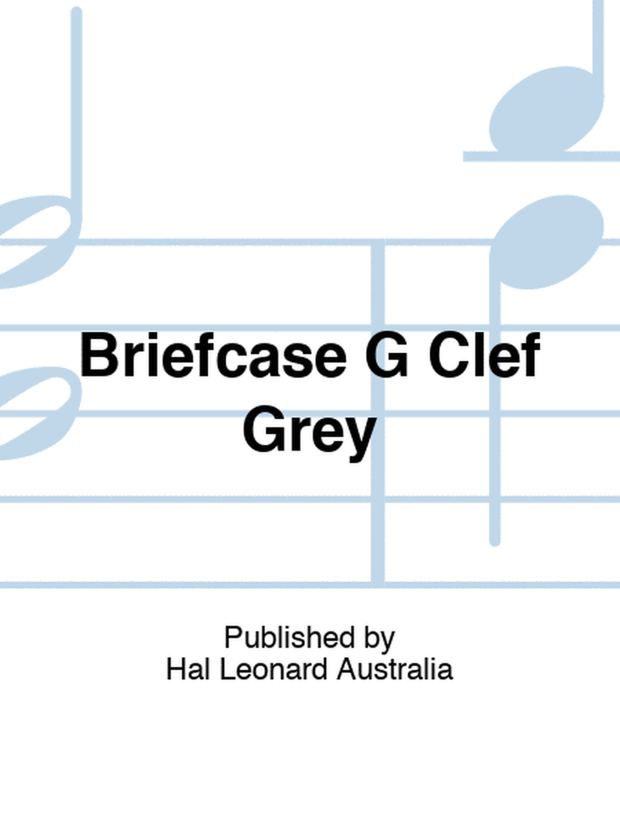 Briefcase G Clef Grey