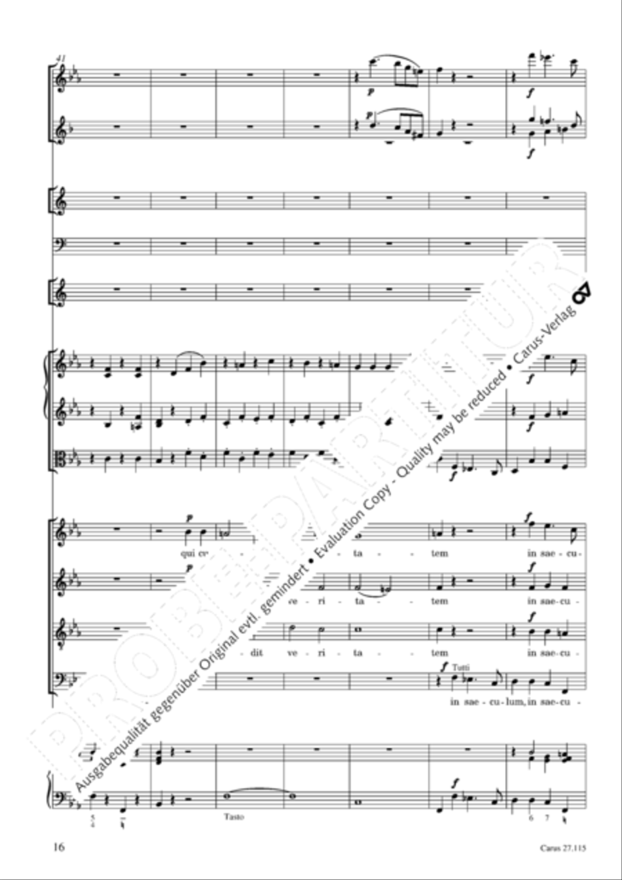 Exaudi, Domine 4-Part scores gallery preview page 17