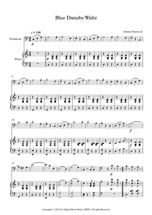 Blue Danube Waltz - Johann Strauss Jr. (Trombone + Piano)