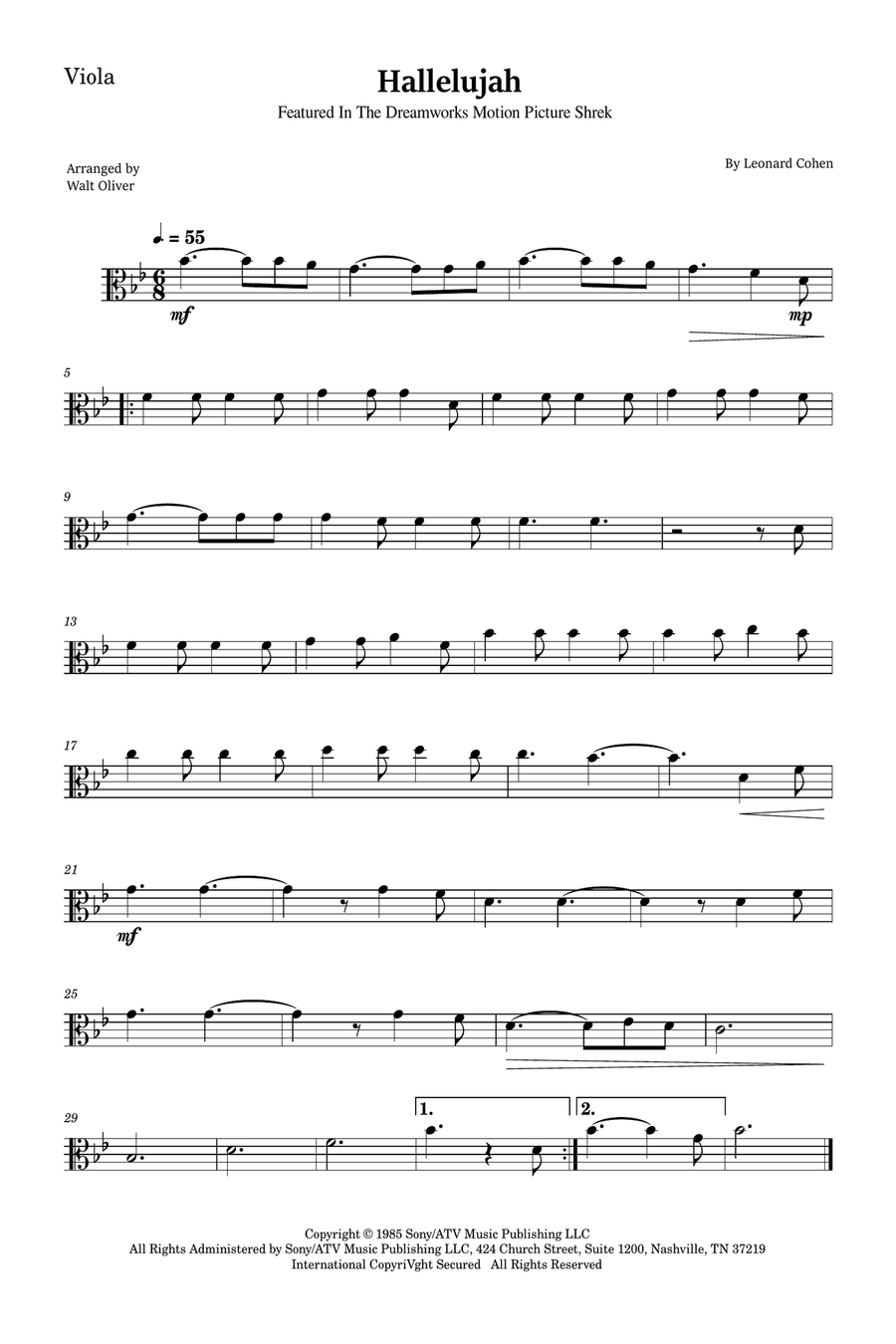Hallelujah Bassoon scores gallery preview page 3