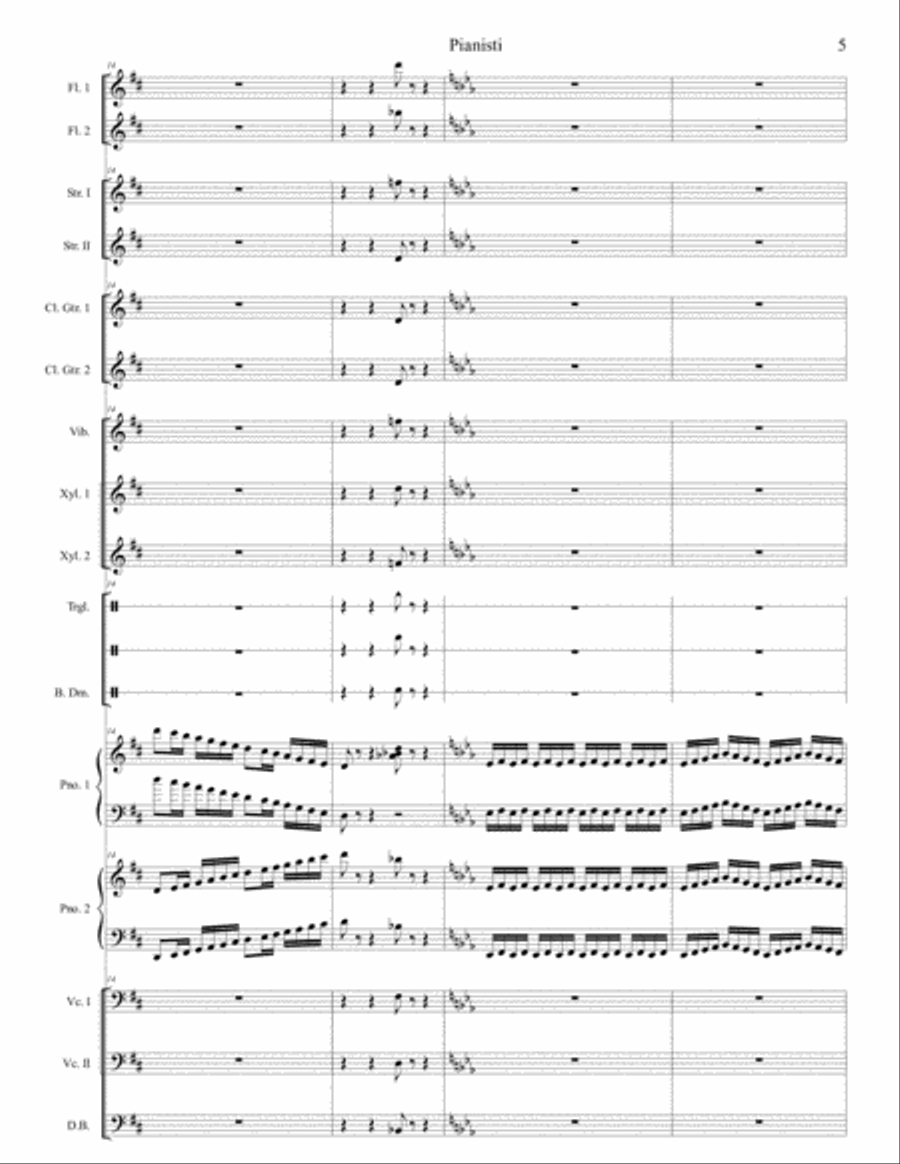 Pianists Pianists Large Ensemble scores gallery preview page 5