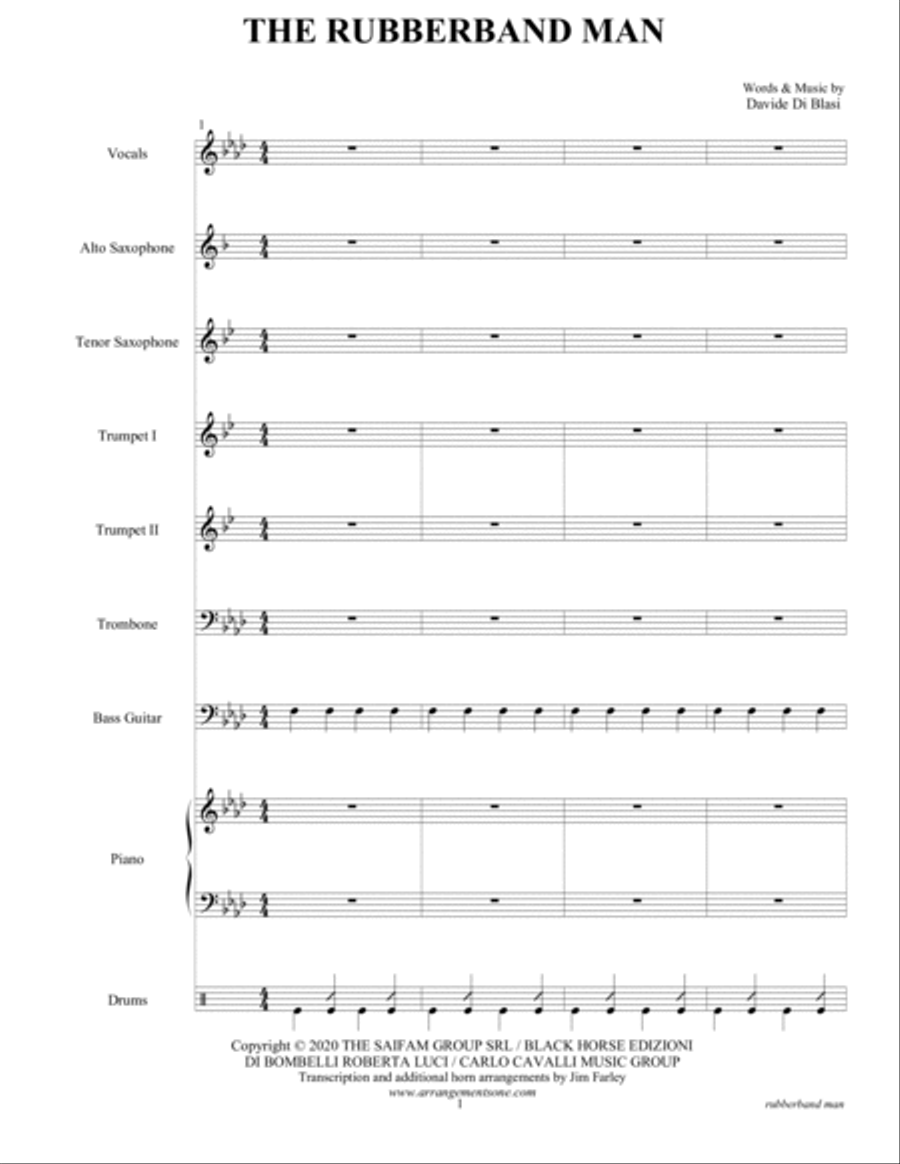The Rubberband Man Large Ensemble scores gallery preview page 3