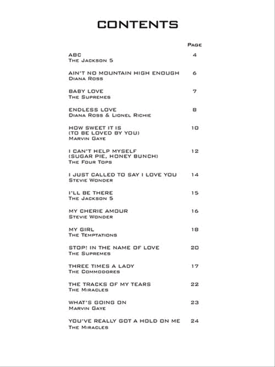 Motown Classics – Instrumental Play-Along Series Tenor Saxophone scores gallery preview page 2