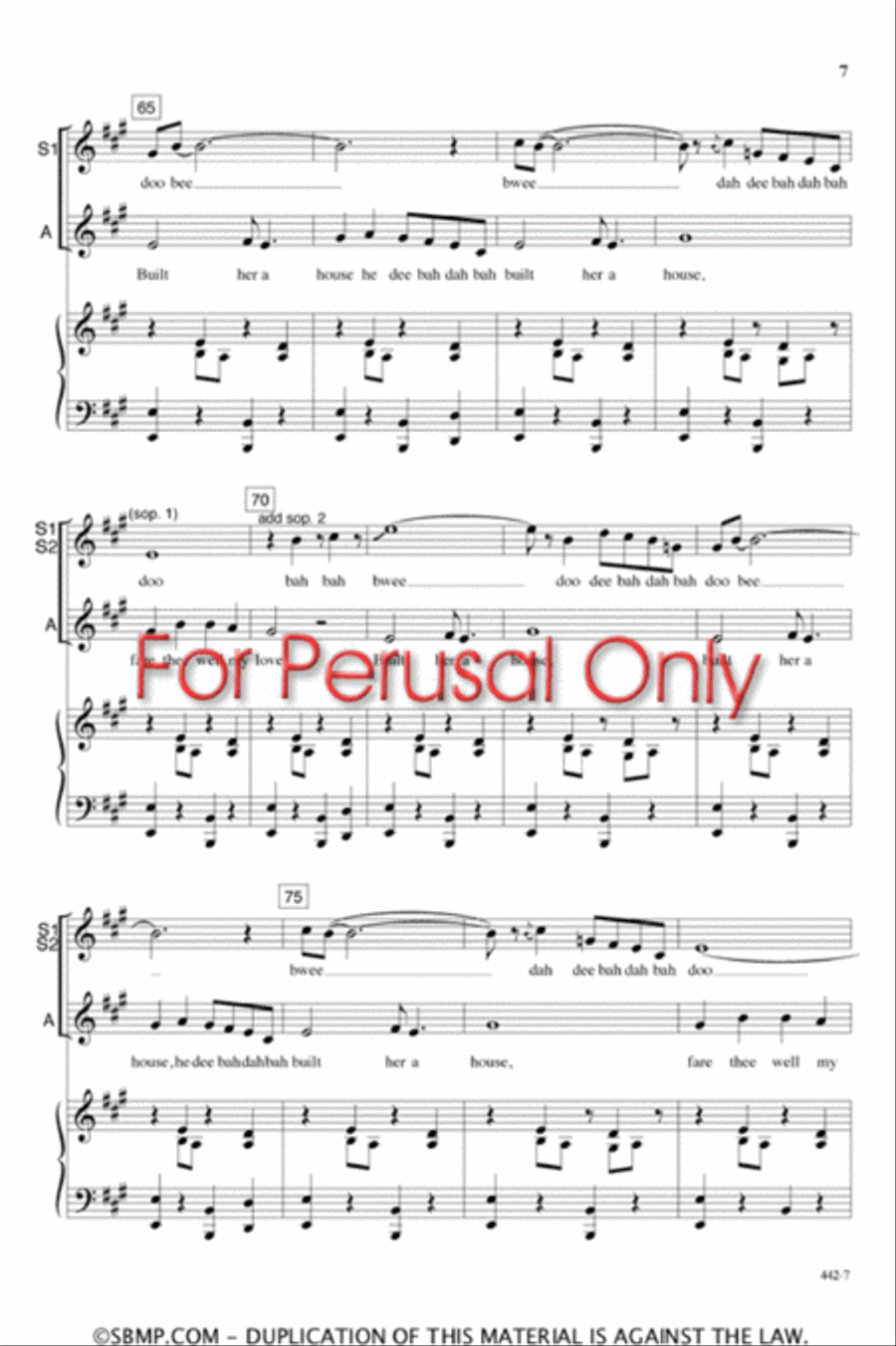 Cedar Swamp - SSA Octavo SSA scores gallery preview page 6