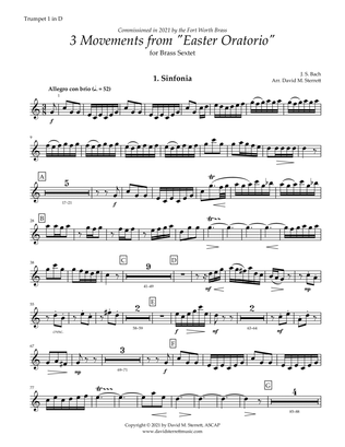 3 Movements from Easter Oratorio (for brass sextet)