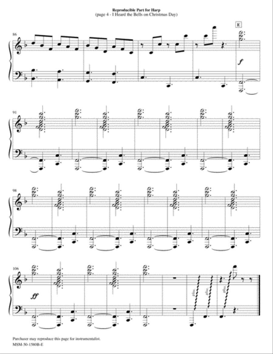 I Heard the Bells on Christmas Day Choir scores gallery preview page 6