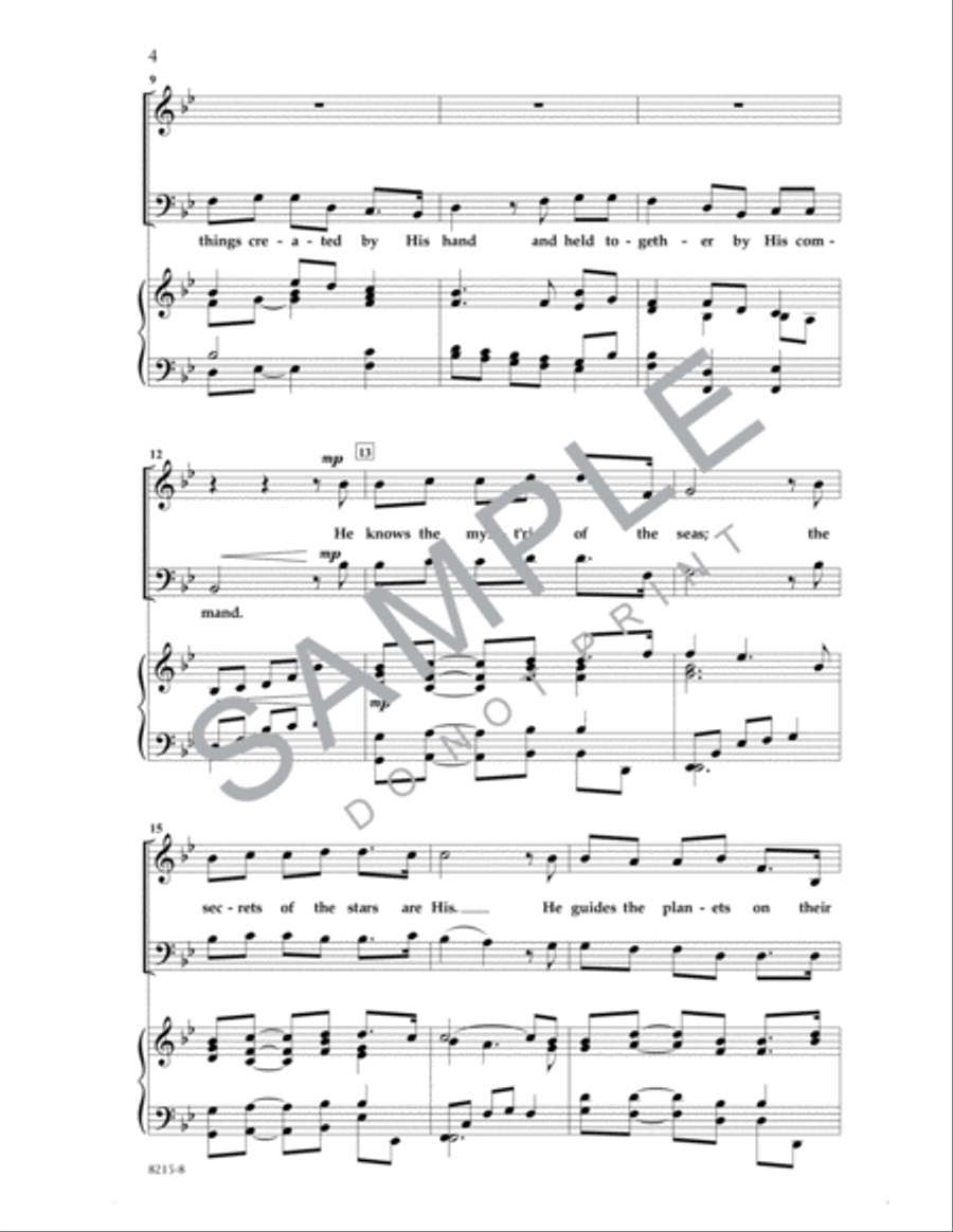 The Perfect Wisdom of Our God 4-Part scores gallery preview page 3