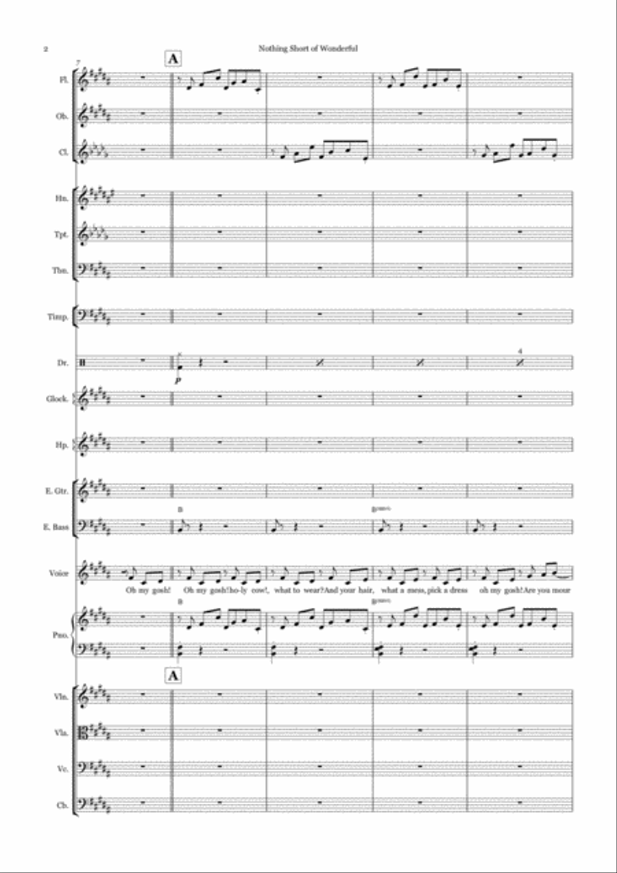 Nothing Short Of Wonderful Large Ensemble scores gallery preview page 2