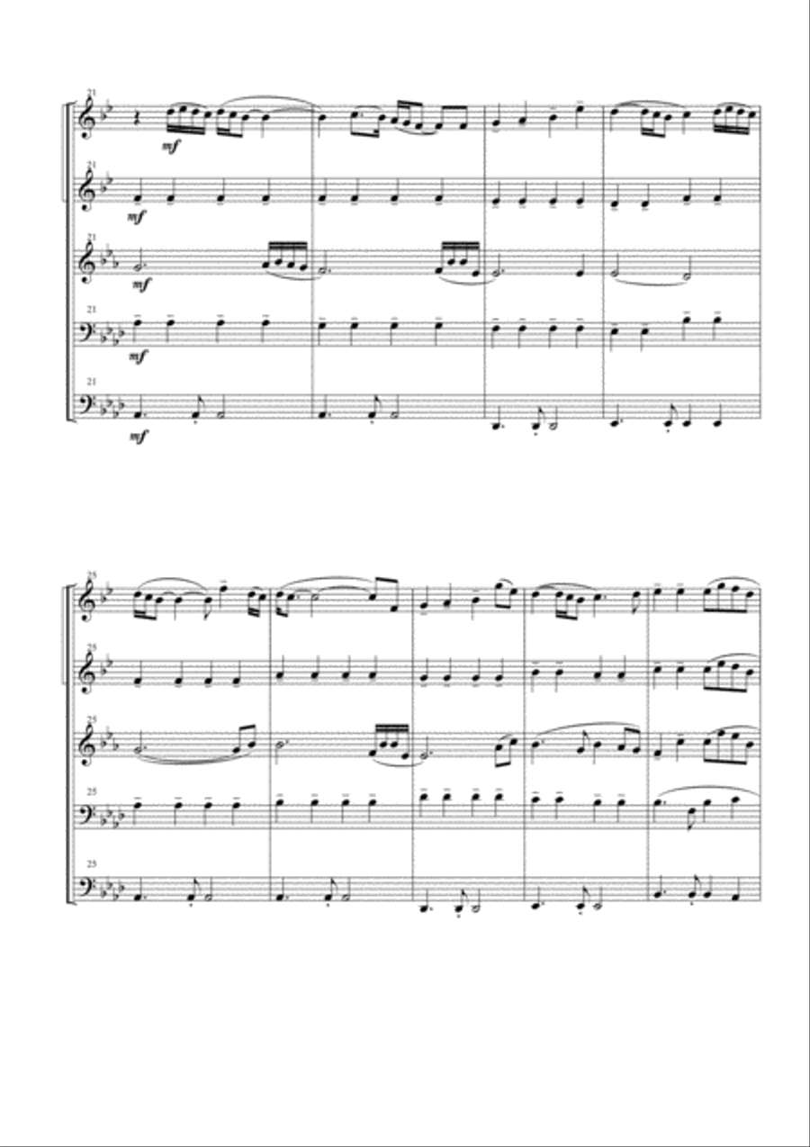 (Everything I Do) I Do It For You Brass Ensemble scores gallery preview page 4