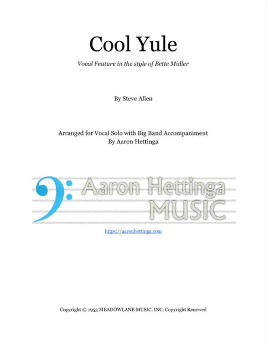 Cool Yule Large Ensemble scores gallery preview page 1