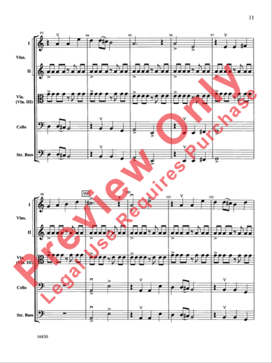 Mabel Creek Overture Mabel Creek Overture String Orchestra scores gallery preview page 12