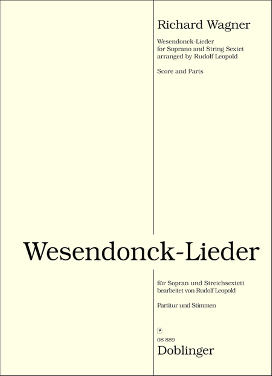 Wesendonck-Lieder Voice scores gallery preview page 1