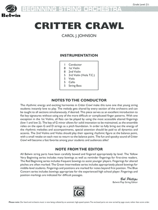 Critter Crawl: Score