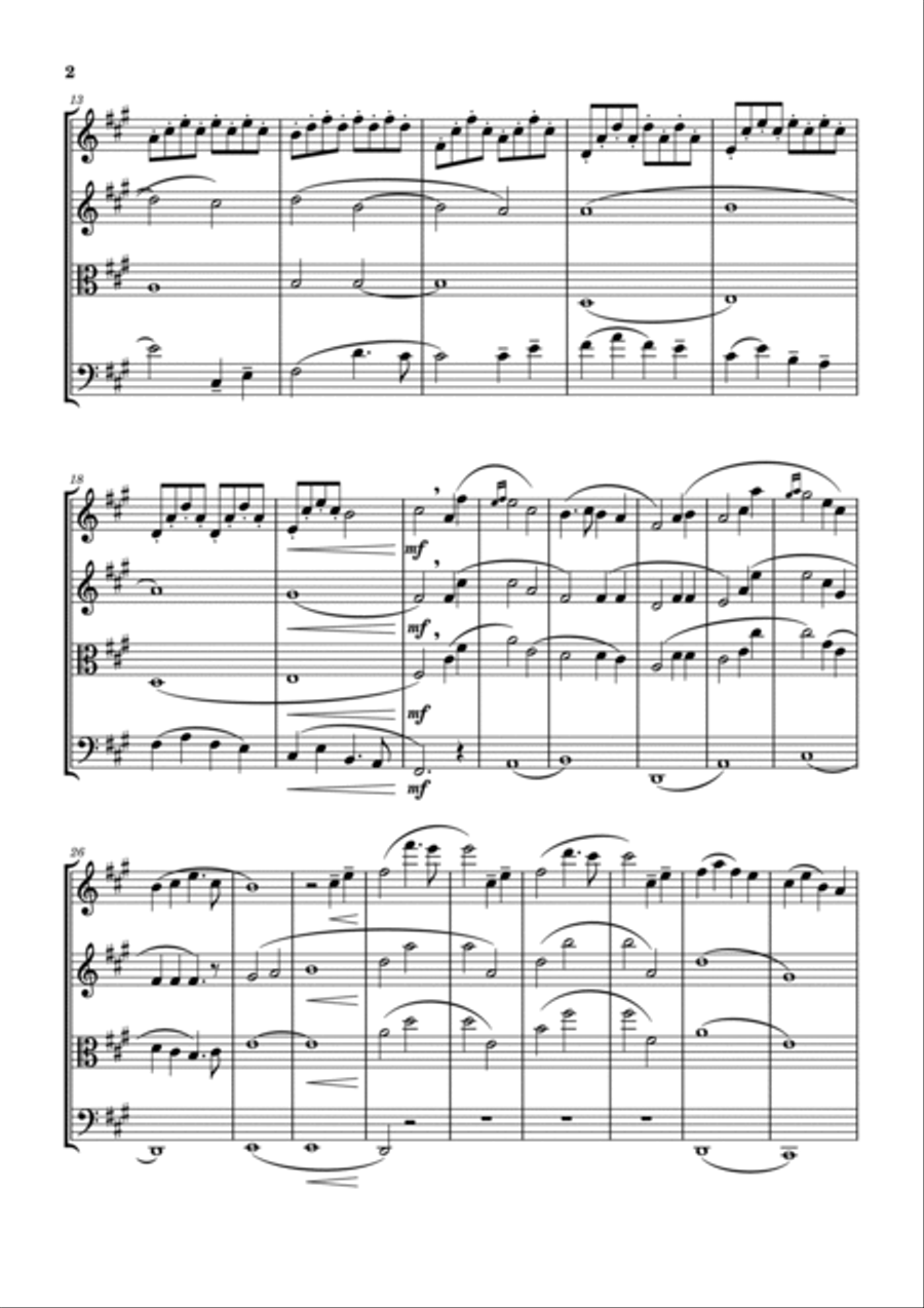 Oogway Ascends String Quartet scores gallery preview page 2