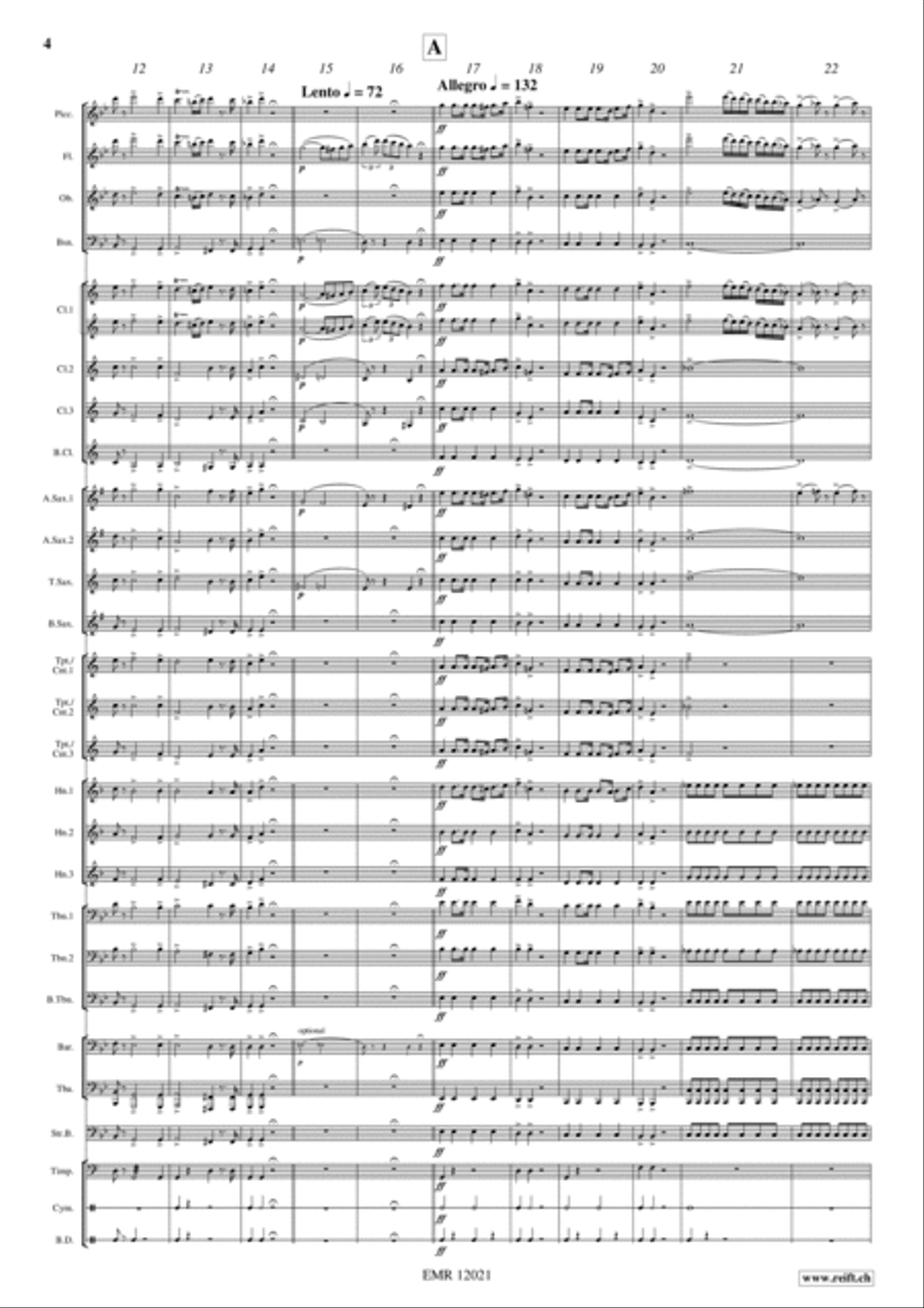 Norma Overture Norma Overture Concert Band scores gallery preview page 4