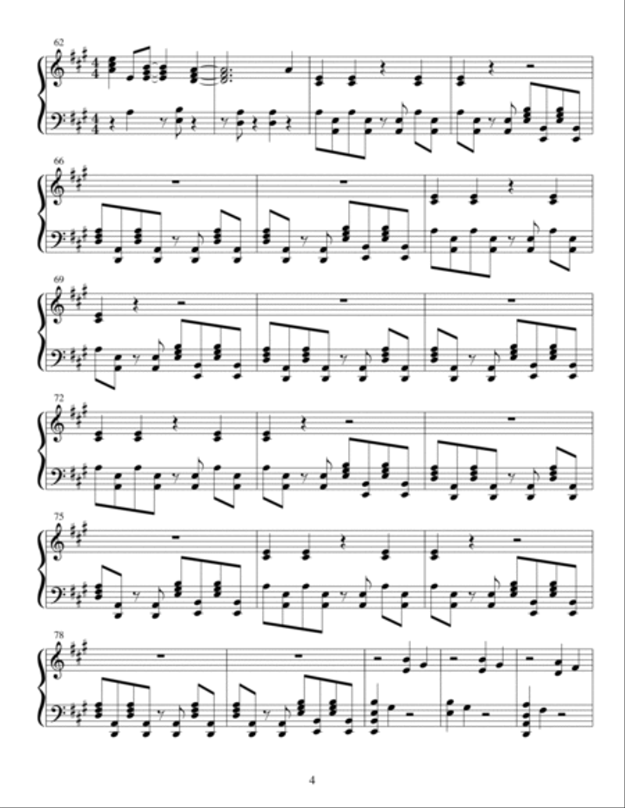 Lost Opportunity Lost Opportunity Easy Piano scores gallery preview page 4