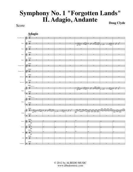 Symphony No.1 "Forgotten Lands", Movement II. Adagio, Andante image number null