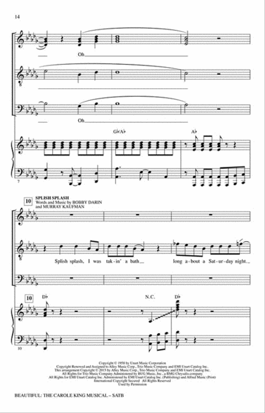 Beautiful: The Carole King Musical Show Choir scores gallery preview page 5
