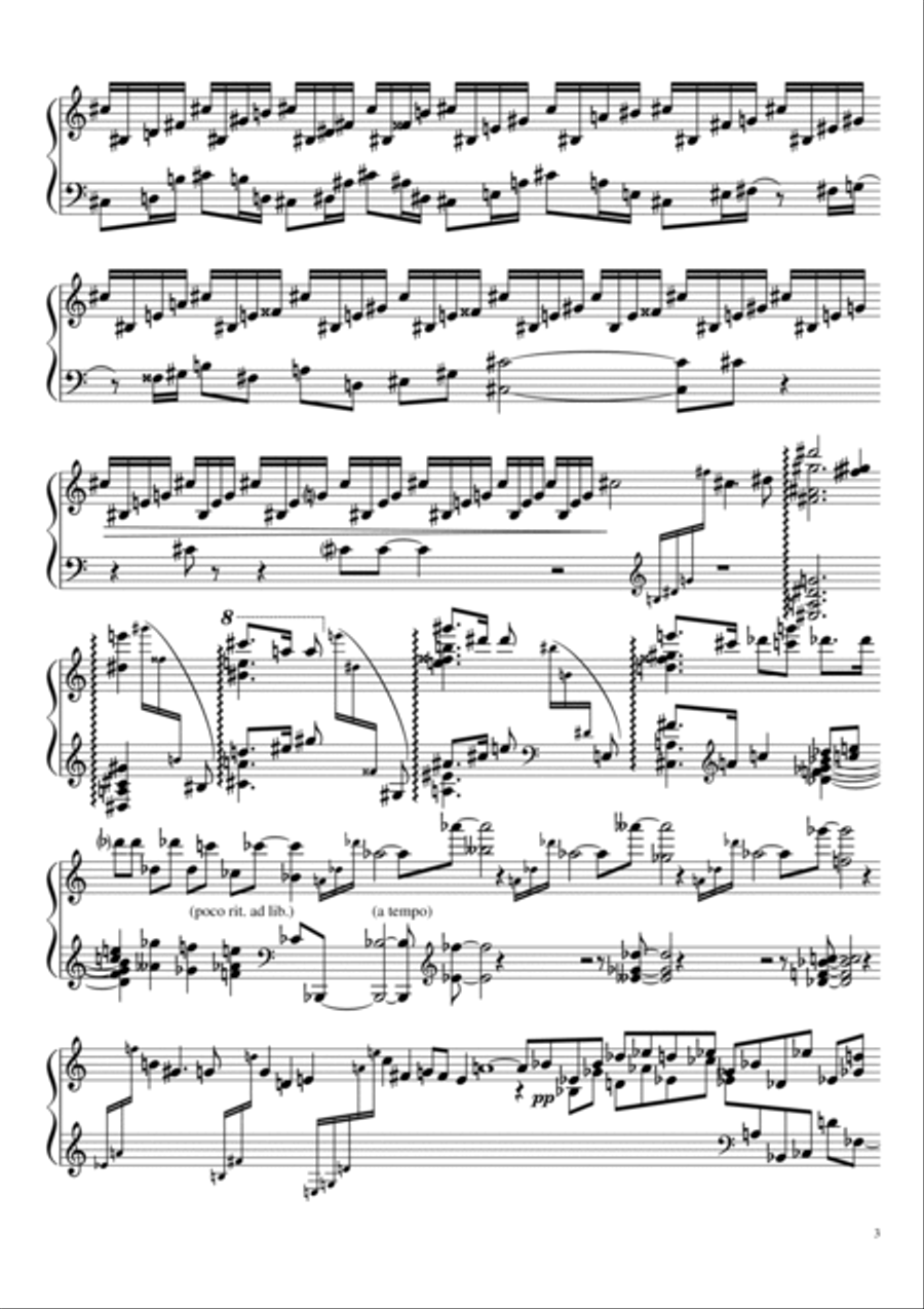 Sonate №2 (part II) Piano Solo scores gallery preview page 3