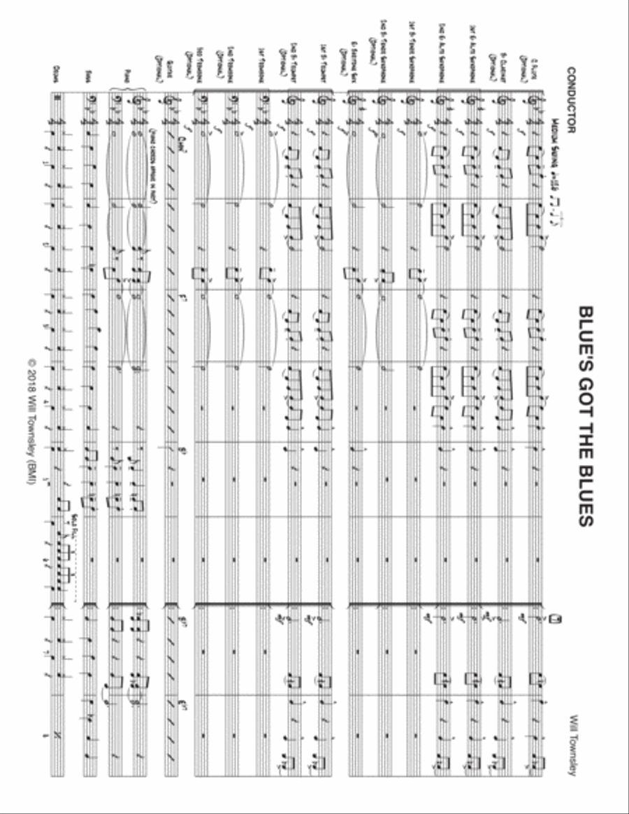 Blue's Got the Blues Blue's Got the Blues Jazz Ensemble scores gallery preview page 3