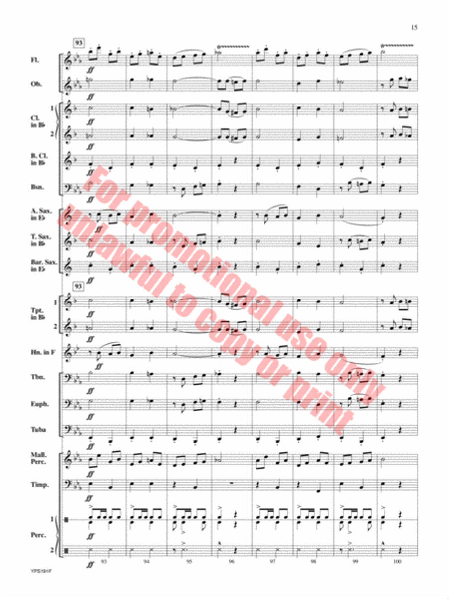 Generosity Concert Band scores gallery preview page 16