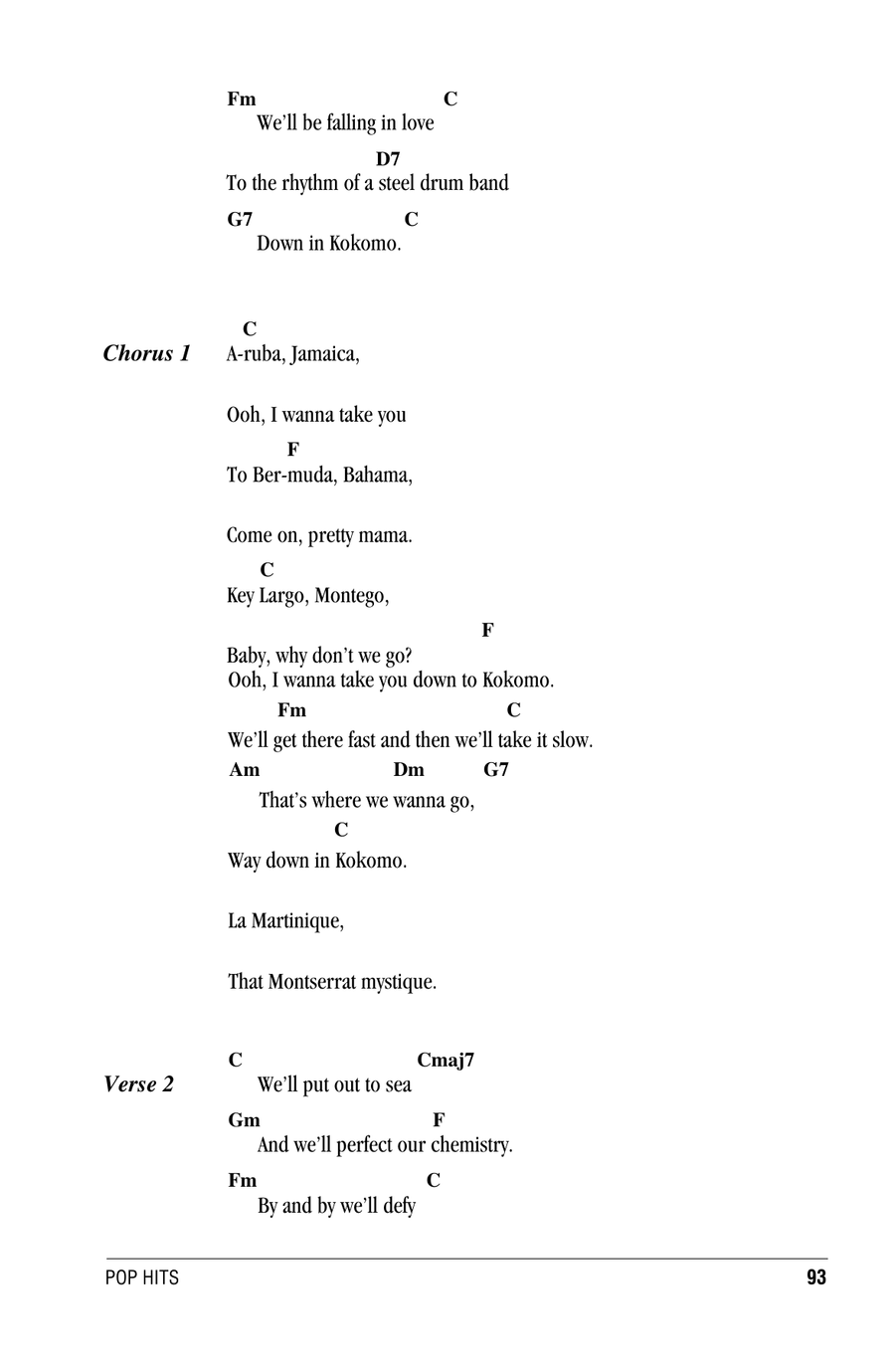 Kokomo Piano scores gallery preview page 2