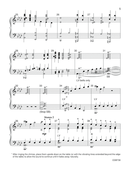 Sing of Mary, Pure and Lowly - Handbell Score image number null
