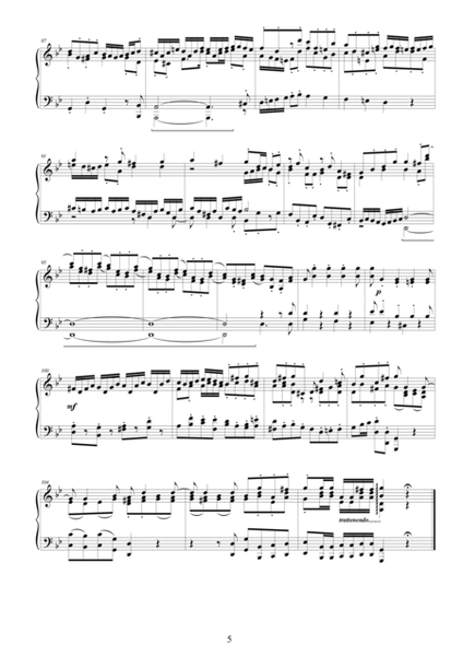 J.S.Bach - Suite (Ouverture) in G minor no.5 BWV 1070 for piano - Complete image number null