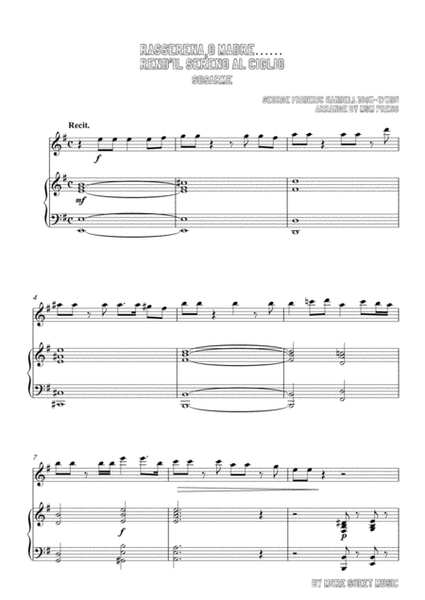 Handel-Rasserena, o Madre…Rend'il sereno al ciglio,for Flute and Piano image number null