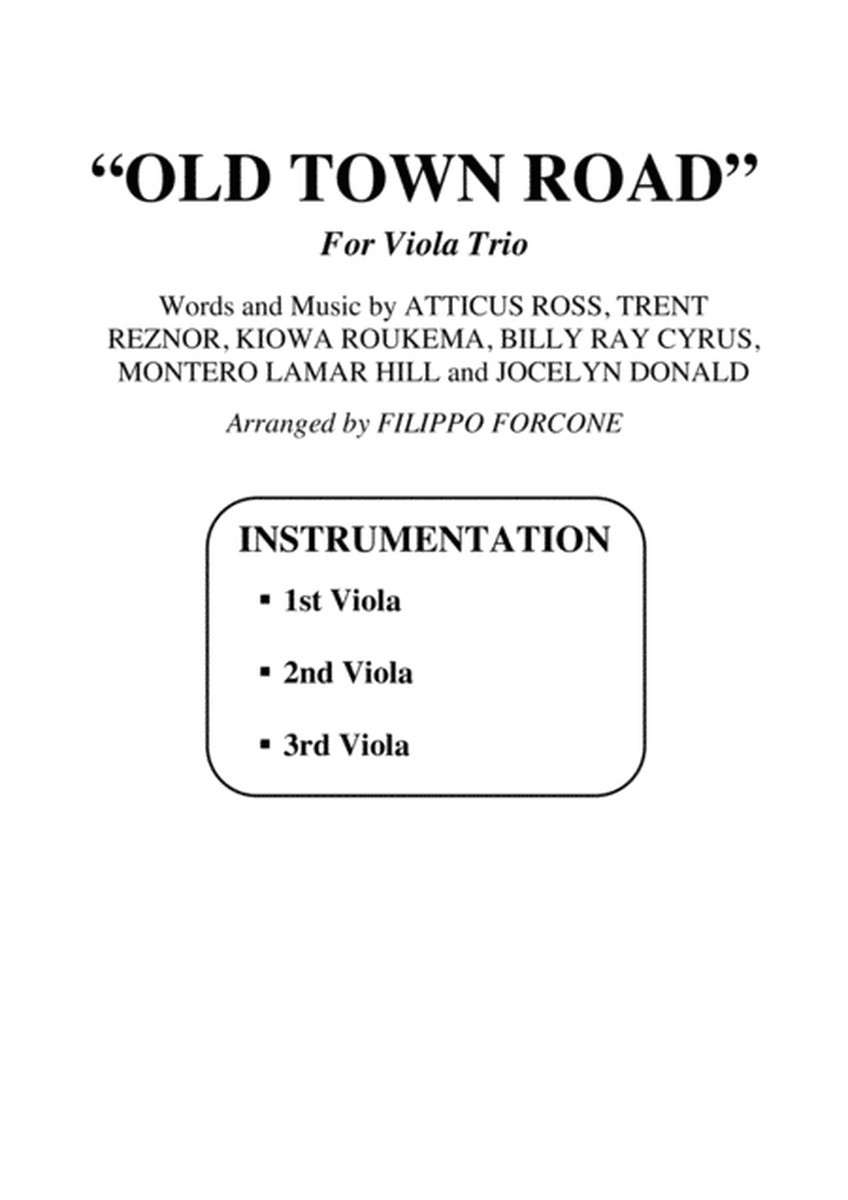 "OLD TOWN ROAD" - Lil Nas X Feat. Billy Ray Cyrus | Viola Trio