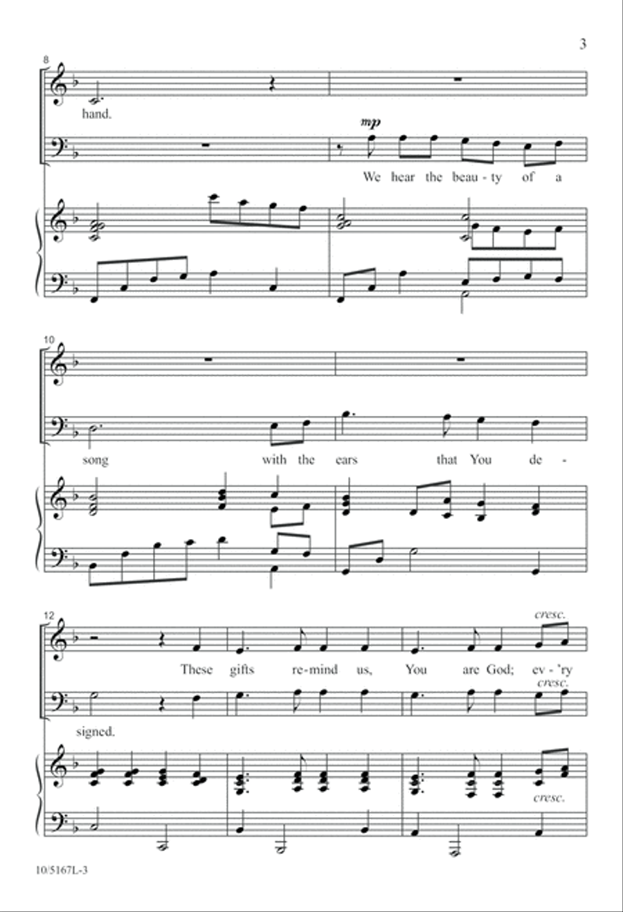 Song of Joyful Thanks 2-Part scores gallery preview page 3
