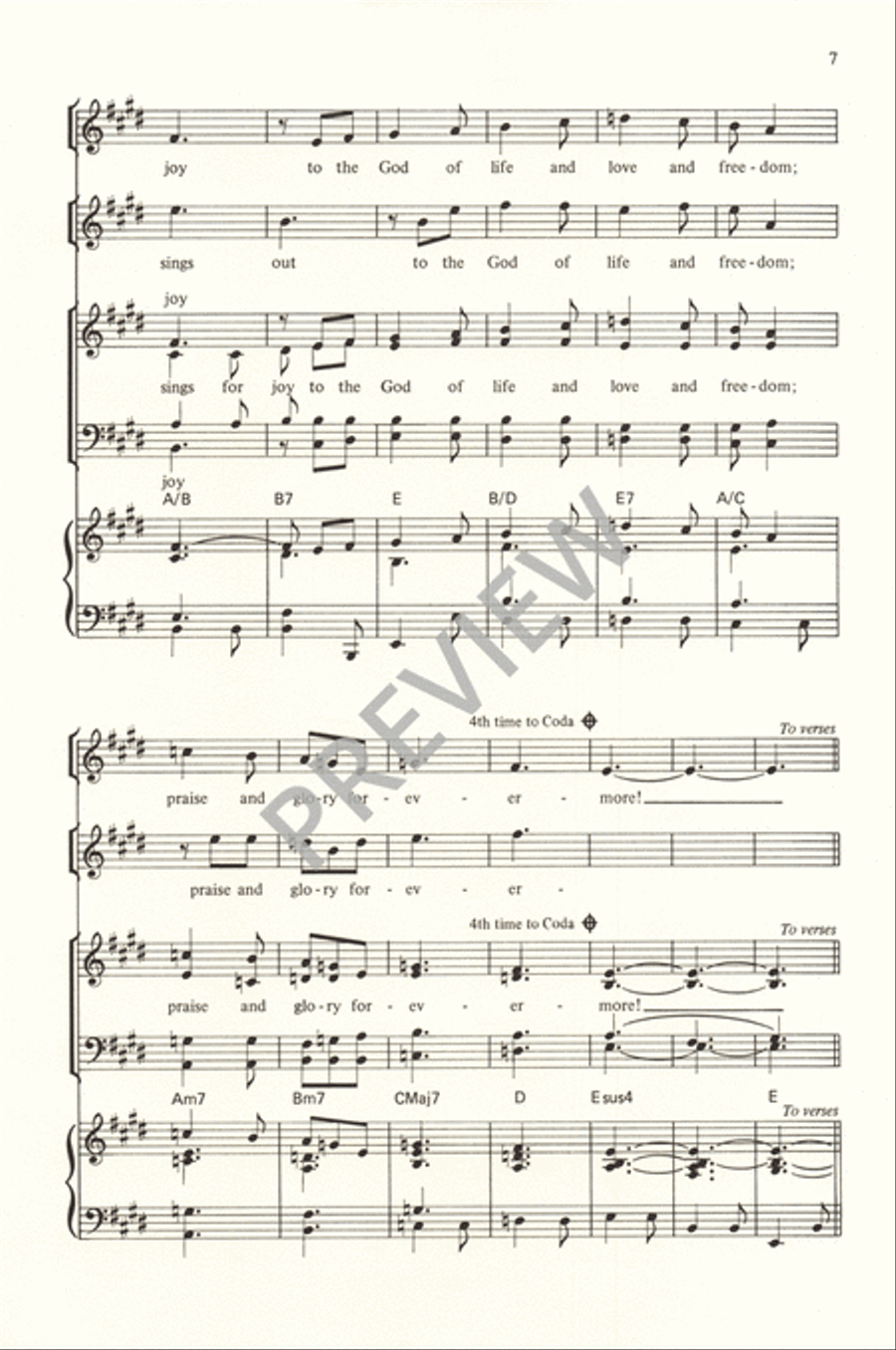 Now the Feast and Celebration 4-Part scores gallery preview page 9