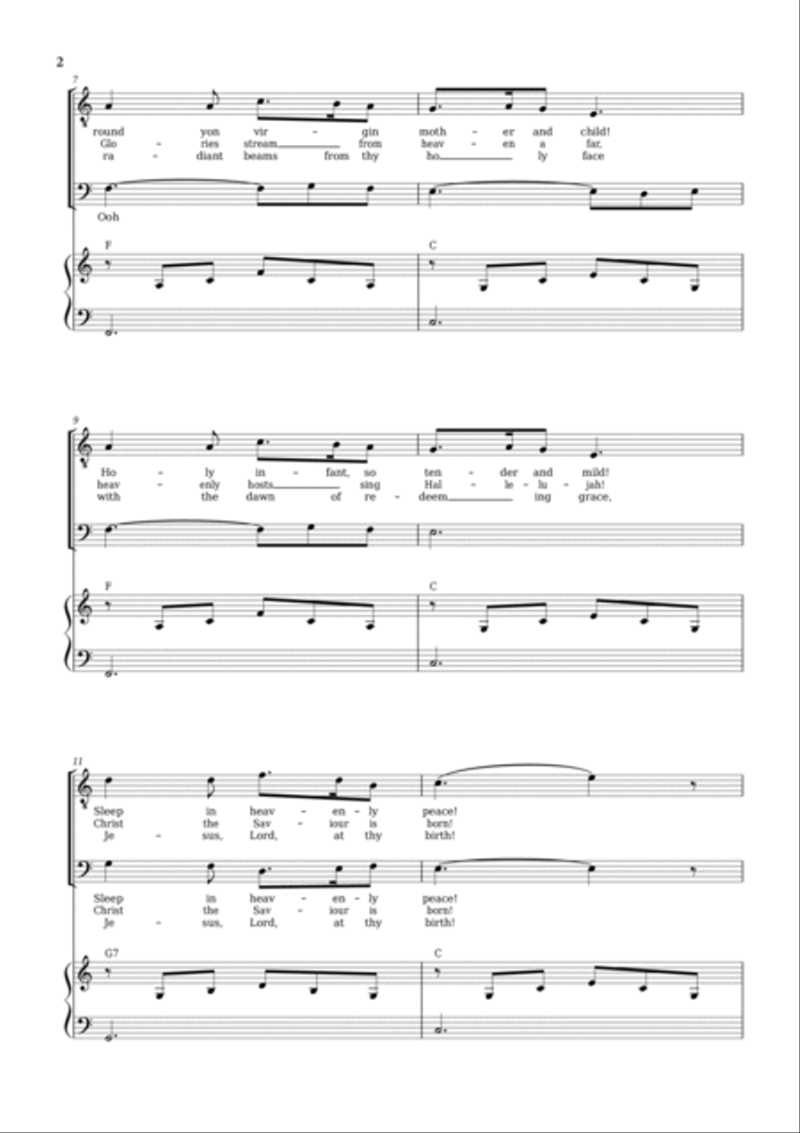 Silent Night (Stille Nacht) TB scores gallery preview page 2