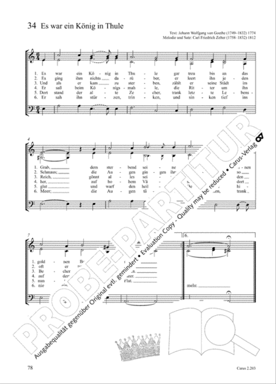 Loreley. Folk songs for choir (Loreley. Volkslieder fur Chor) Choir scores gallery preview page 85