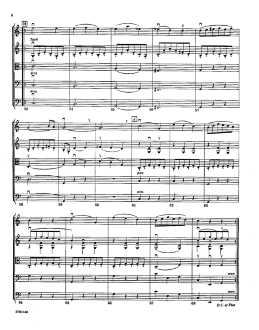 Symphony No. 39: Menuetto Orchestra scores gallery preview page 5