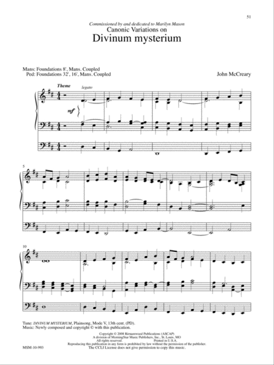 Marilyn Mason Music Library, Volume 4 Organ scores gallery preview page 15