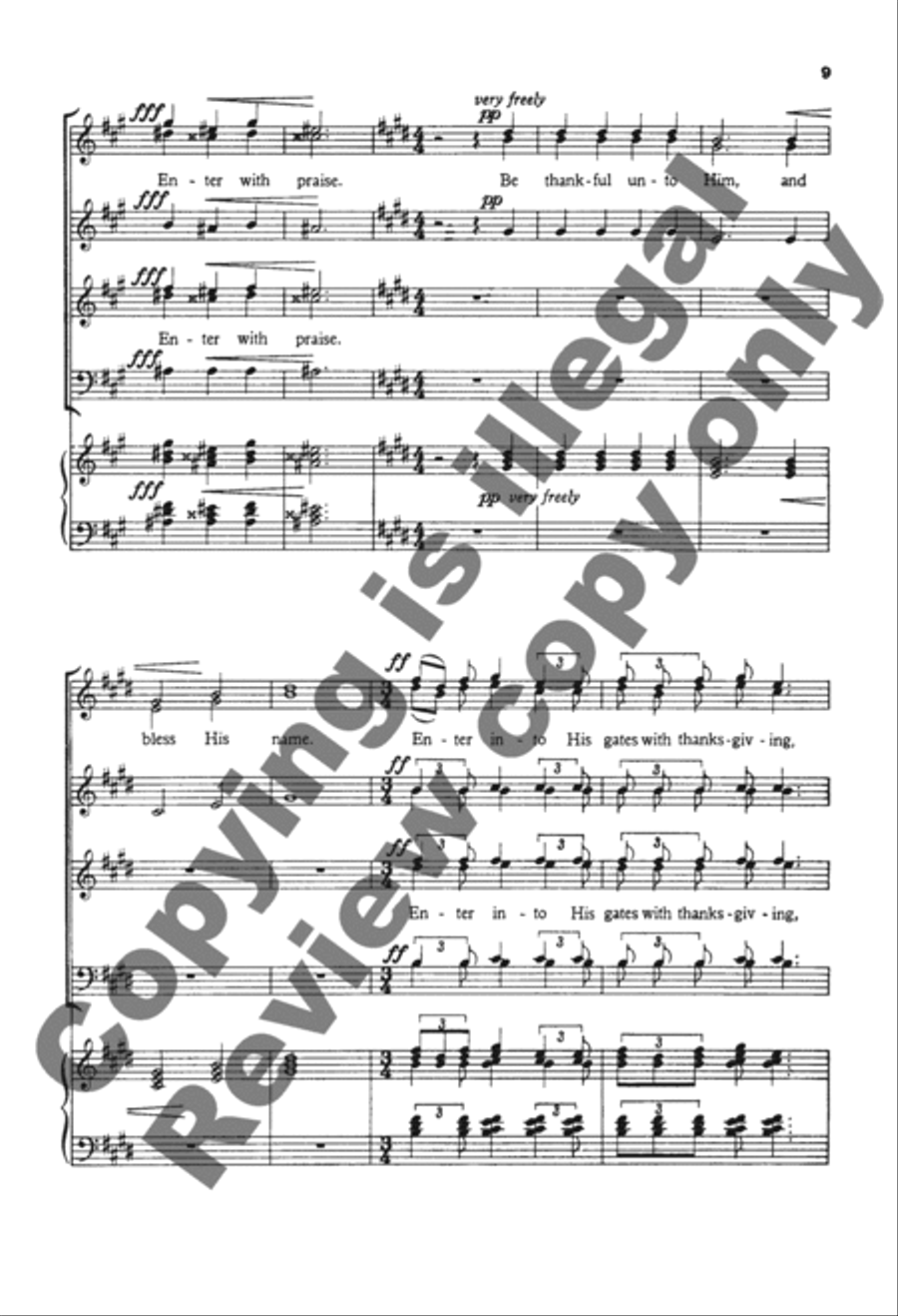 Make a Joyful Noise Unto the Lord 4-Part scores gallery preview page 22