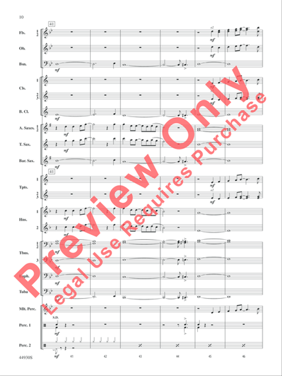 Christmas Vacation Christmas Vacation Concert Band scores gallery preview page 10