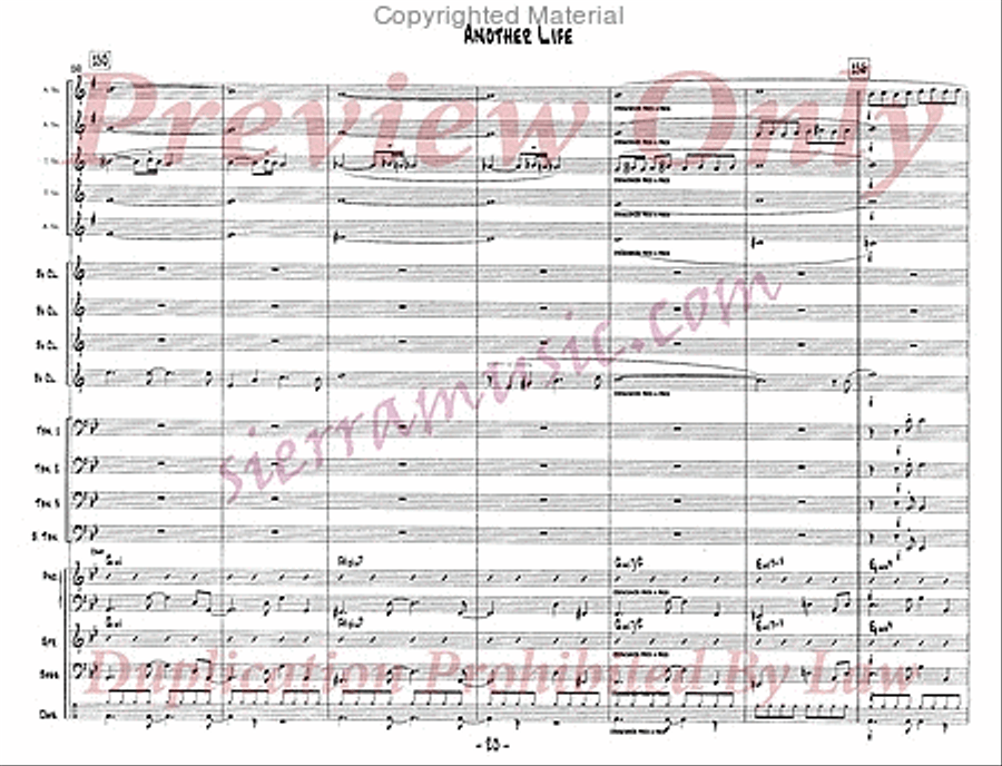Another Life Big Band scores gallery preview page 21