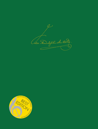 Book cover for Leipzig Edition of the Works of Felix Mendelssohn Bartholdy