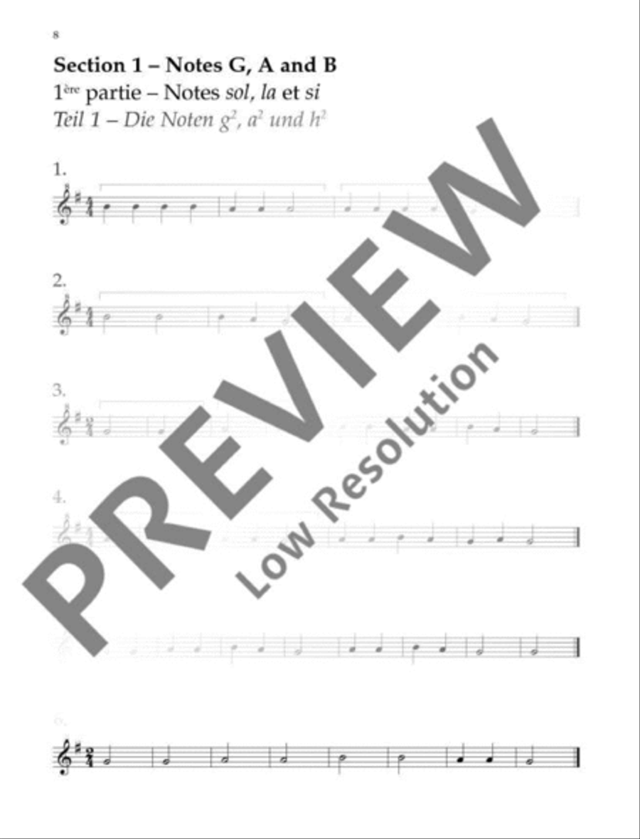 Recorder Sight-Reading 1 Recorder scores gallery preview page 9