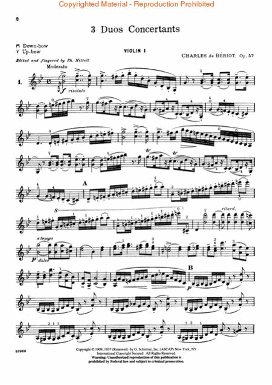 3 Duos Concertante, Op. 57
