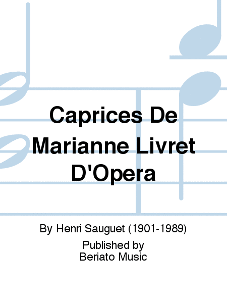 Caprices De Marianne Livret D'Opera