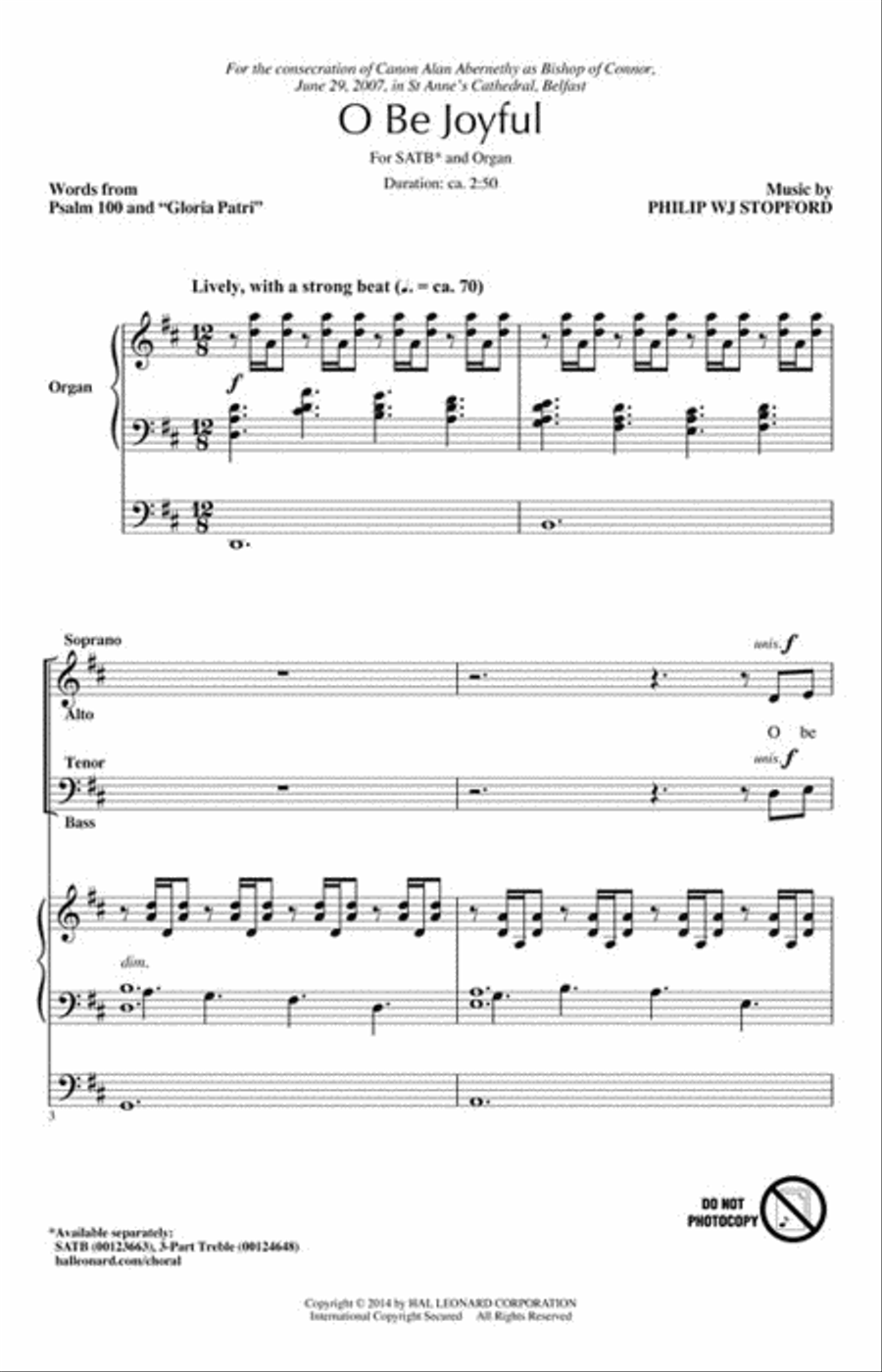 O Be Joyful 4-Part scores gallery preview page 2
