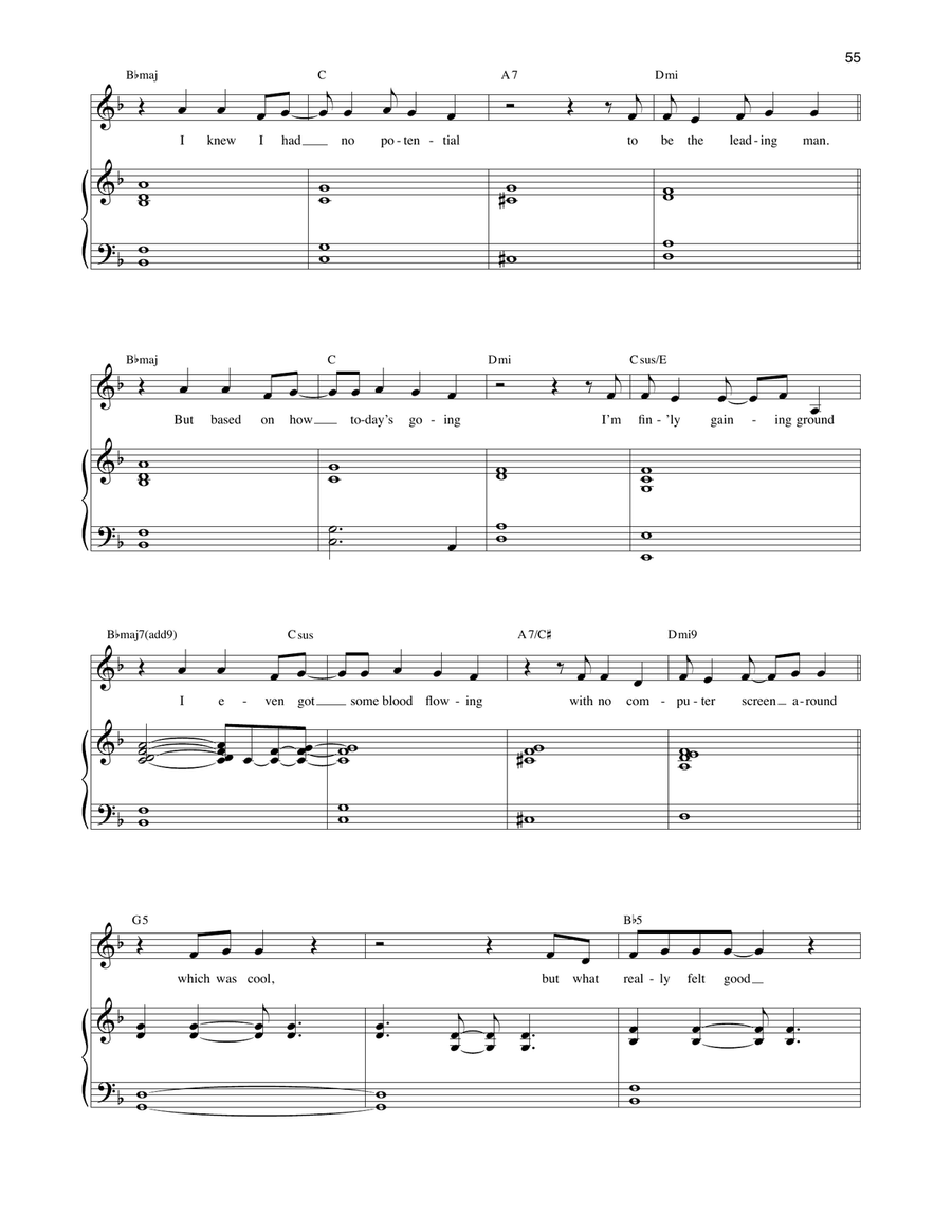 Loser Geek Whatever (from Be More Chill) Voice scores gallery preview page 2