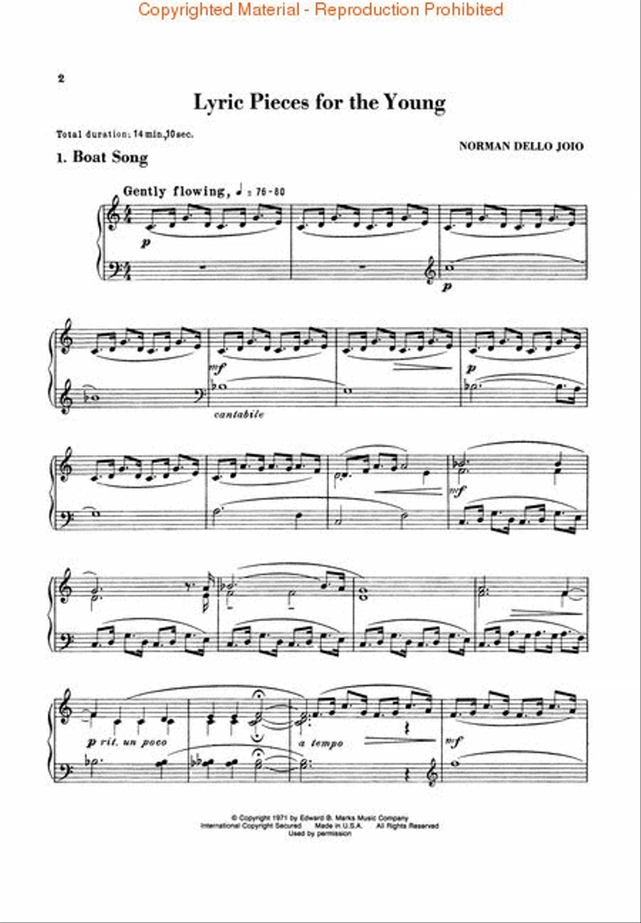 Lyric Pieces for the Young Piano Solo scores gallery preview page 2