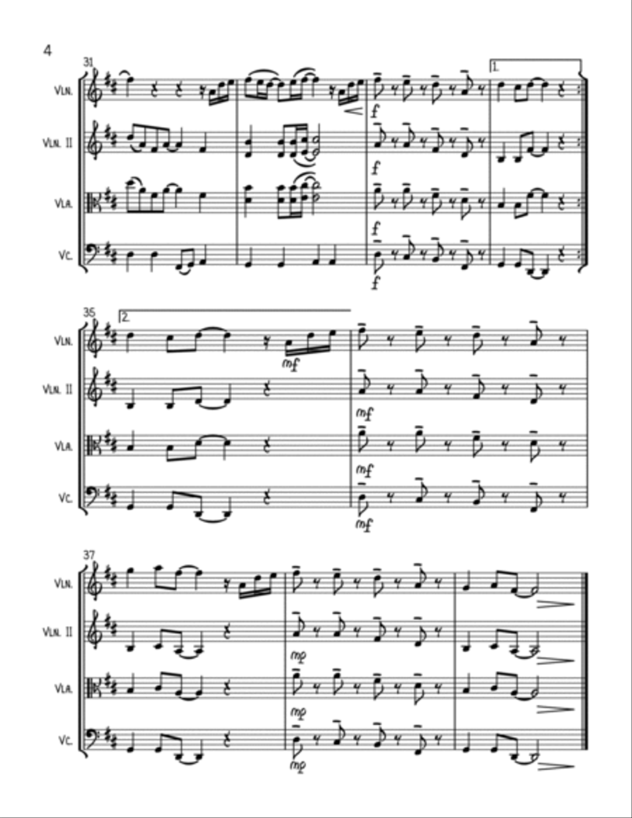 Thinking Out Loud String Trio scores gallery preview page 4
