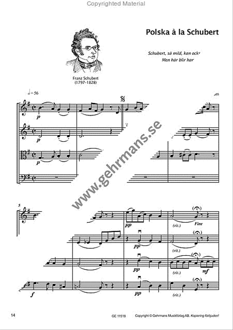 Polska efter Viksta-Lasse String Quartet scores gallery preview page 7